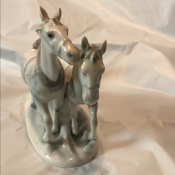 GEROLD PORZELLAN BAVARIA PORCELAIN WORK HORSES WITH FARMER - Picture 2 of 12